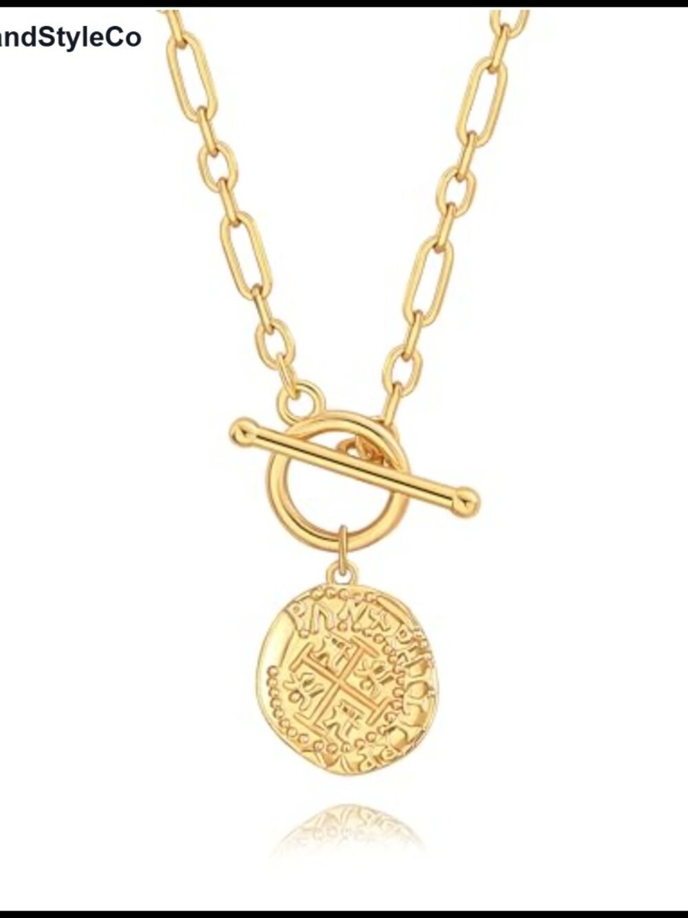 18K Gold Plated Conch Shell Pendant Necklace, Dainty Chain, Handmade Beach